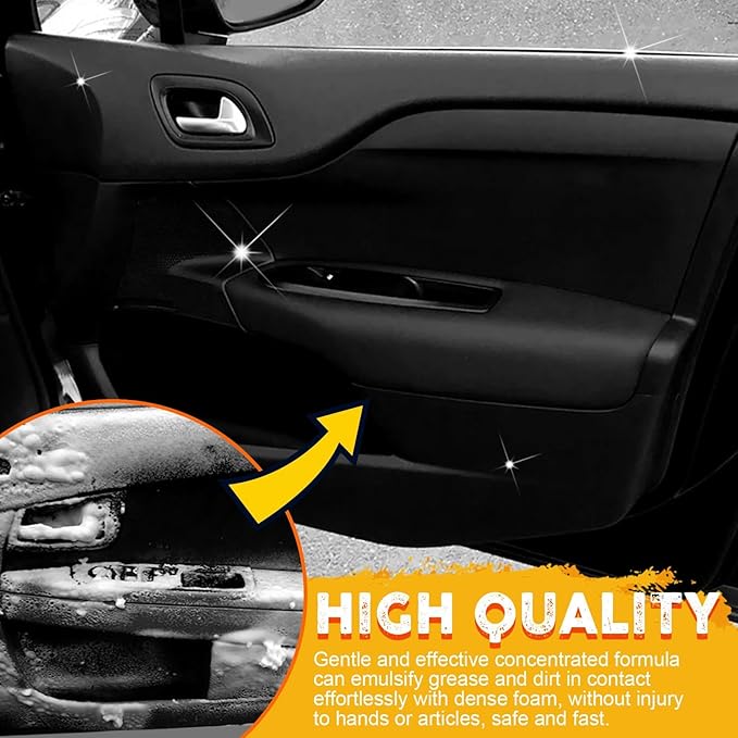 2PCS Foam Cleaner, Multipurpose Foam Cleaner, All-Purpose Cleaners for Car, Leather, Suitable for Car(100ml*2)