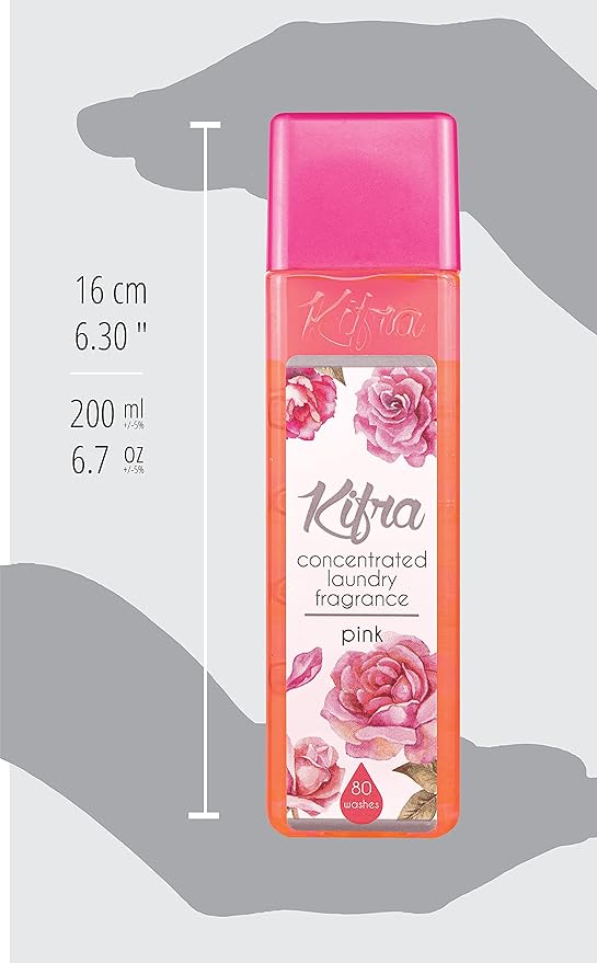 KIFRA PINK Concentrated Laundry Fragrance 6.76 Fl Oz 200ml 80 Washing Cycles
