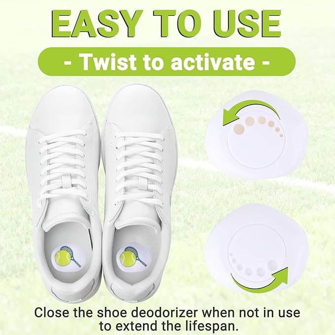 Knixmax Versatile Deodorizer Balls for Shoes Gym Bags Home Freshener for Closets Lockers Odor Eater Eliminate Unpleasant Scent Fresh Linen Tennis