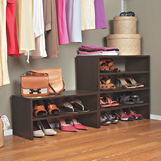 ClosetMaid 8995 Stackable 24in. Wide Horizontal Organizer, Espresso