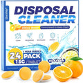 Garbage Disposal Cleaner and Deodorizer Tablets - 24 Pack, Powerful XXL Foaming Disposal Cleaner - Citrus Scented Foam, Natural Garburator & Sink Freshener, Septic Safe Kitchen Drain Cleaning Care
