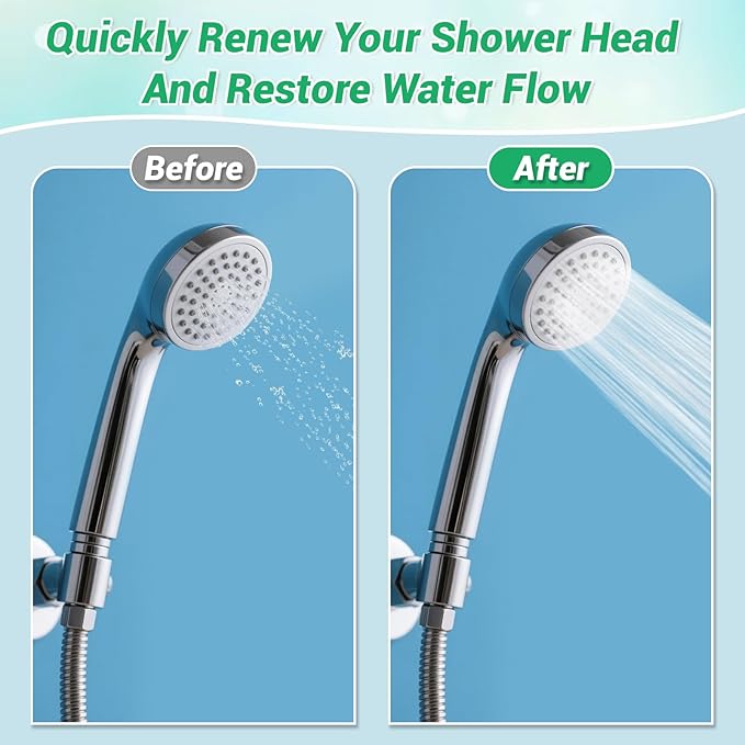 51-in-1 Shower Head Cleaner Kit & Straw Cleaning Brushes Set - Unclog Nozzles, Holes, Stanley Cups, Sippy Bottles, Printers, Faucets - 35 Brushes, 10 Steel Picks, 5 Straw Brushes (3 Colors)