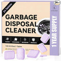 Garbage Disposal Cleaner Deodorizer Tablets - 24 Pack Powerful XL Sink Disposal Cleaner Foaming Tablet, Lavender Foam Garburator Disposer Freshener, Natural Kitchen Drain Cleaning Care, 1 Year Supply