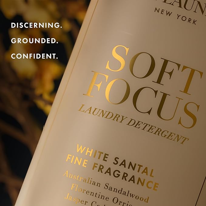 The Laundress Soft Focus Luxury Laundry Detergent, Long-Lasting White Santal Fragrance up to 7 Days of Scent, BioRadiance Enzyme Technology, Keep Clothes Vibrant for Longer, USDA Biobased, 15 Loads