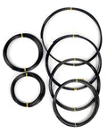 6Pcs Bonsai Wire, 6 Sizes of 1mm, 1.5mm, 2mm, 2.5mm, 3mm, 4mm Black Aluminum Wire, Total 152 Feet Bonsai Tool Kitfor Bonzai Trees Indoor
