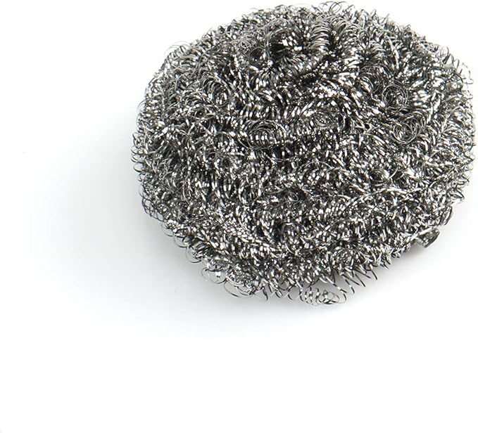 uxcell Stainless Steel Wire Pot Pan Scouring Pad Scrubber 6 Pcs
