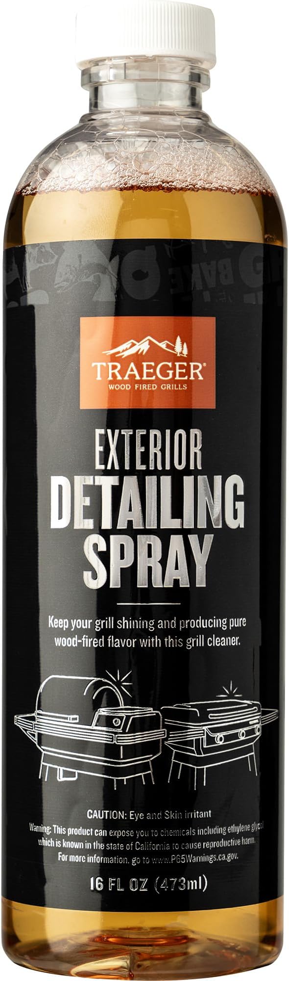 Traeger Grills Deep Cleaning Kit - Exterior Detailing Spray (16oz), Foaming Degreaser (16oz), Grill Scraper & Pad, Microfiber Towels, Nitrile Gloves - Tools for cleaning Grill, Smoker, Oven, Griddle