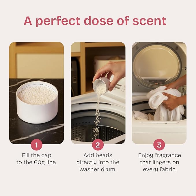 QLEAN In Wash Scent Booster Beads - 100% Plant Based - Natural Laundry Booster Beads & Smell Deodorizer - Environment Friendly Odor Eliminator for Clothes (320 grams) (Sweet Summer Love)