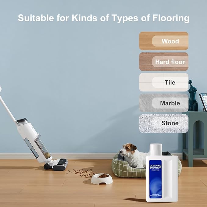 Floor Cleaning Solution Original Scent Compatible with Dreame Cleaning Solution, Residue & Streak Free, Suitable for All Robot Vacuum Cleaners and Wireless Wet Dry Dual-Use Vacuum Cleaners