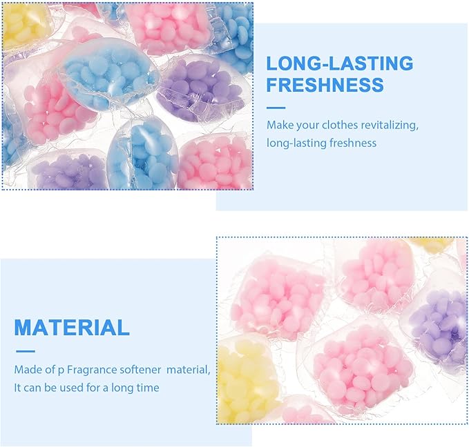 50 Scent Beads Laundry Bulk Lavender Freshener Lasting in-wash Fragrant Washer Fabric for Smelling Laundry Booster Beads Fresh in Softener Assorted Clothes : G Wash -