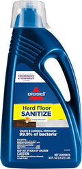 Bissell Hard Floor Sanitize Solution, For use in CrossWave and Spinwave, 80oz, Eliminates 99.9% of bacteria