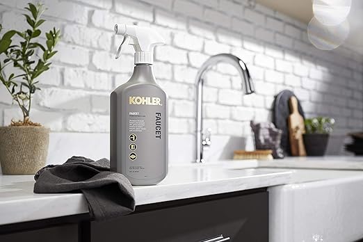 KOHLER K-EC23723-NA Faucet Cleaner, Kitchen and Bathroom Cleaner, 28 FL Oz (Pack of 2)