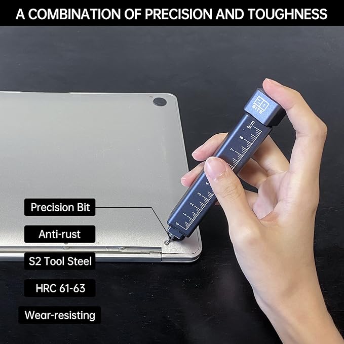 JAKEMY 20 in 1 Metal Precision Screwdriver Set, 10 Pcs Reinforced S2 Steel Precision Double-head Bits, Manual Pen Shaped Screwdriver Kit, Portable Screwdriver Repair Tool Kit