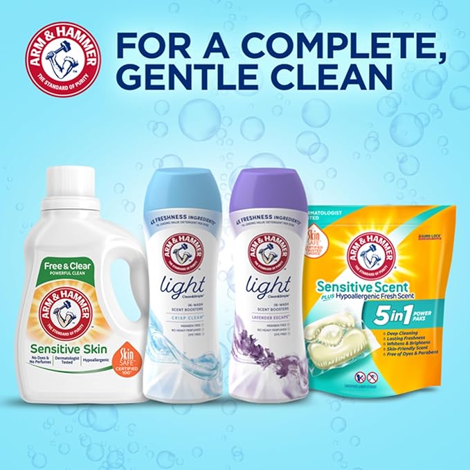 Arm & Hammer Light In-Wash Scent Booster Crisp Clean 24oz (Pack of 2)