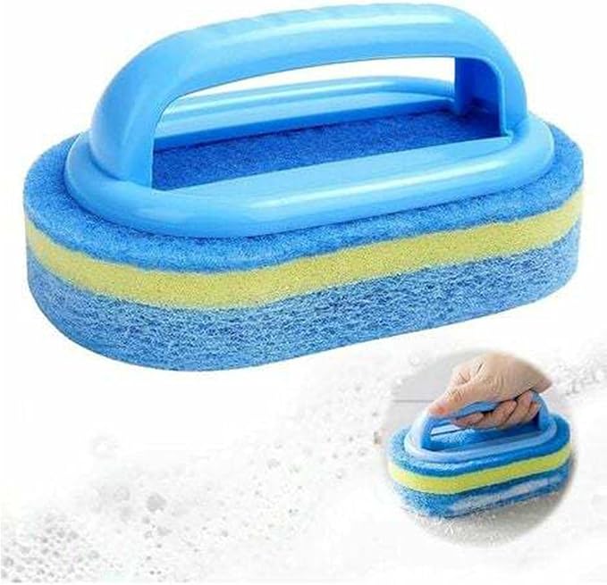 2pcs Household Cleaning Tools Quality Sponge Cleaning Brush with Handle Perfect for Daily Use in Kitchen Thick Sponge Brush