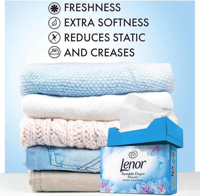 Lenor Tumble Dryer Sheets 34 Sheets Spring Awakening
