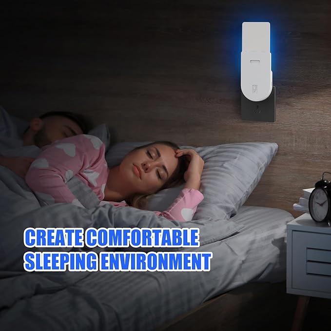 Indoor UV Fly Trap – Silent Gnat & Fruit Fly Catcher with Night Light, 400 sq. ft Coverage