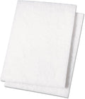 Boardwalk 198 Light Duty Scour Pad, White, 6 X 9, 20/carton