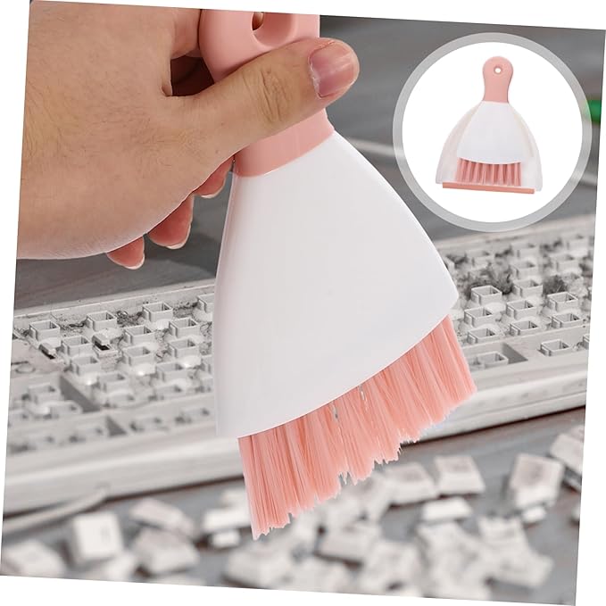 minkissy 2pcs Guinea Pig Accessories Cleaning Set Cage Broom Dustpan Nest Cleaning Tools Portable Household Supplies Random Color