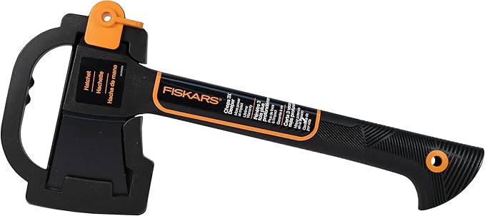 Fiskars 375501-1001 Hatchet with Sheath, 14", Black
