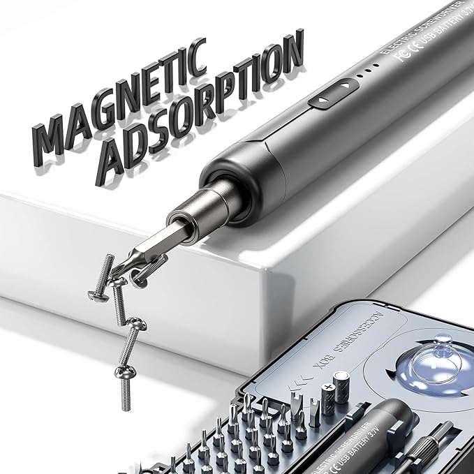 88-IN-1 Mini Electric Screwdriver Set is a comprehensive electric precision tool kit designed for electronics repair and DIY projects.