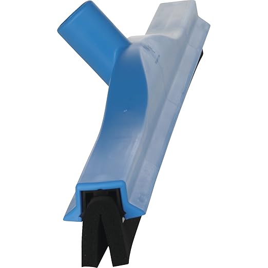 Vikan 77543 Squeegee,Fixed Head,Floor,24",PP/RB,Blue