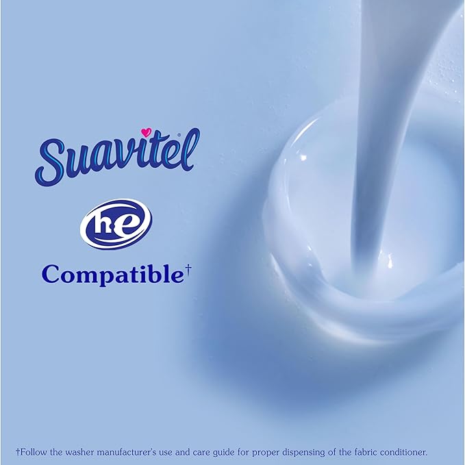 Suavitel Odor Shield Liquid Fabric Softener, Laundry Odor Eliminator, Fresh Air Scent, 46 oz