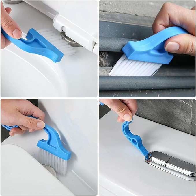 9 Pcs Crevice Cleaning Brush, Bathroom Gap Brush, Hand-held Groove Gap Cleaning Tools, Multifunctional Crevice Gap Small Cleaning Brush Tool, Shutter Door Window Track Kitchen Cleaning Brushes Kit
