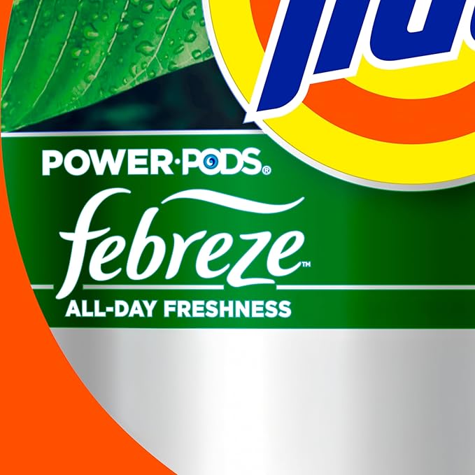 Tide Power Pods with Febreze Laundry Detergent Pacs,Botanical Rain Scent,All-Day Freshness,45 Count (Pack of 2)