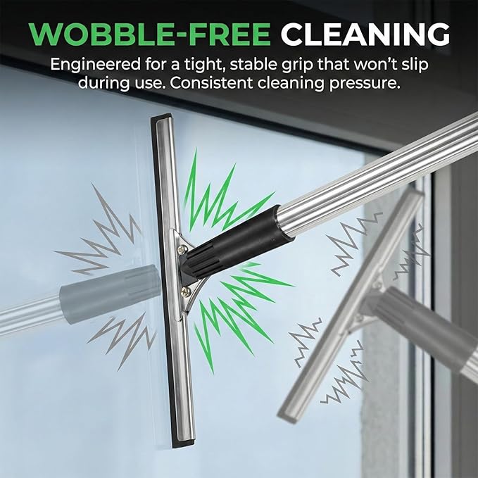 2 Pcs Squeegee Adapter, Changes The Threaded Tip to a Standard Friction Taper Fit, Broom Handle Adapter
