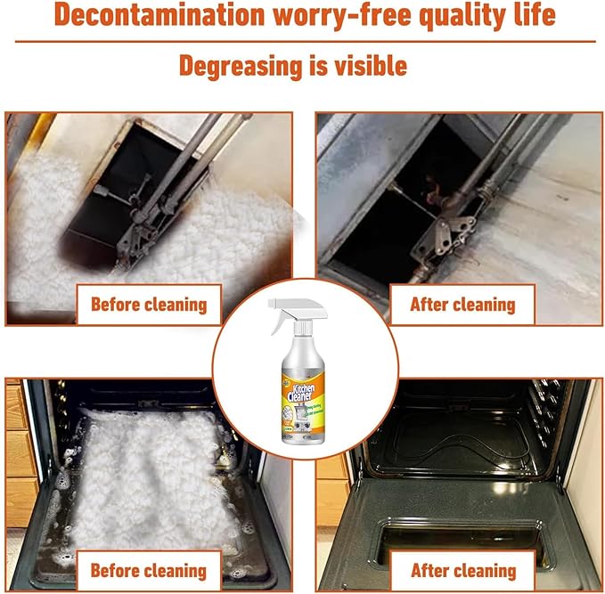 Joe Fish Kitchen Cleaner,Ju Fish Kitchen Cleaner,Multifunctional Powerful Kitchen Foam Cleaner Spray,Kitchen Foam Cleaner (2)