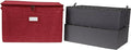 Covermates Keepsakes - Adjustable Zip-Top Storage Box - Configurable FlexGrid Compartments - Heavy Duty Polyester- Reinforced Handles - Stackable Design - Indoor Storage, Red Heather