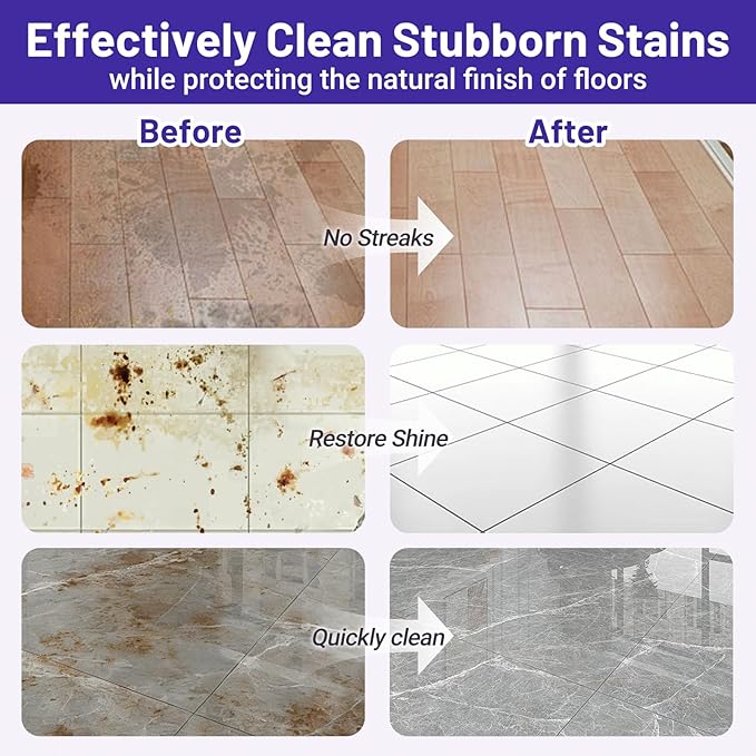 Multi-Surface Floor Cleaning Solution Compatible with Dreame Cleaning Solution, Lavender Scent, Deep Clean, Suitable for All Mopping Robot Vacuums and Cordless Wet/Dry Mops (500 ml)