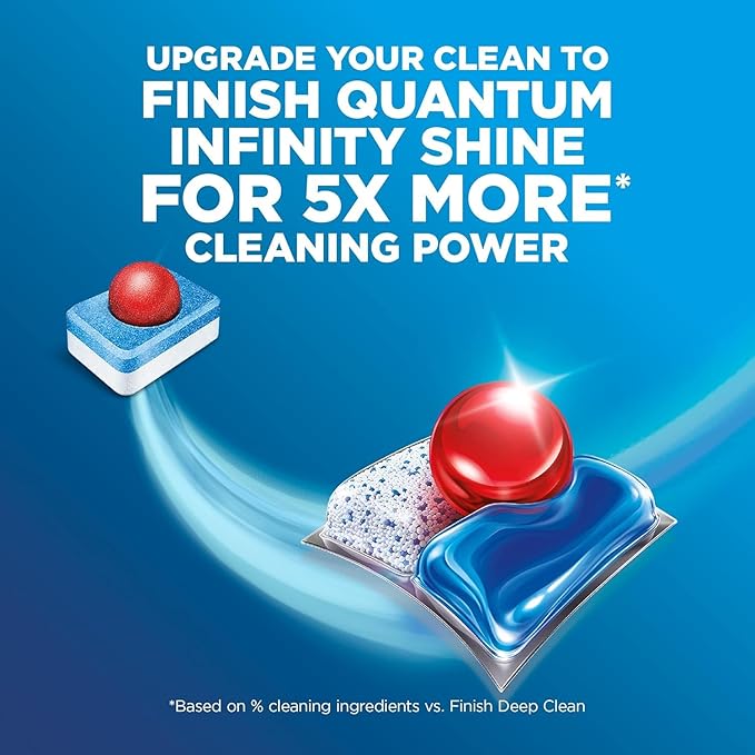 Finish - All in 1 - Dishwasher Detergent - Powerball - Dishwashing Tablets - Dish Tabs - Fresh Scent, 94 Count (Pack of 2) - Packaging May Vary