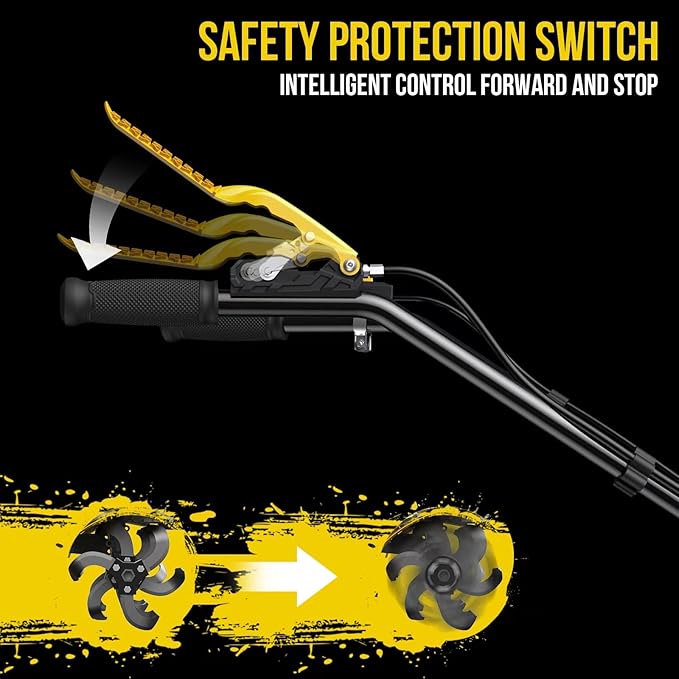 BLUBERY Tiller Cultivator,20” Heavy Duty Front Tine Tiller 3.0 HP & 4 Stroke 18 Sets of Blades,Suitable for Gardens and lawns,Digging, Reclamation,Root Removal, Weeds, Soil Cultivator etc