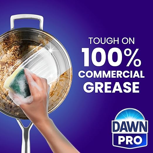 P&G Dawn Dishwashing Liquid Soap Detergent, Bulk Degreaser Removes Greasy Foods from Pots, Pans and Dishes in Commercial Restaurant Kitchens, Regular Scent, 38 oz. (Case of 8) (Packaging May Vary)