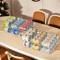 Jsyrjing Can Organizer for Pantry, Modular 2-Tier Can Dispenser with Flexible Combination Design, Clear Extra-Thick Durable 2-Pack Storage Rack for 48 Cans, Stackable for Cabinet, Fridge, Countertop