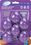 Air Jungles Shoe Deodorizer Balls 6 Ct, Lavender Scent, Odor Remover Balls for Sneakers, Gym Bags, Lockers, Closets, Hampers, and Drawers, Essential Oil Provides Natural Freshness