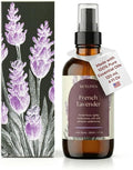 French Lavender Linen Spray | Sleep Aromatherapy Made with Lavender Essential Oil | Fabric Freshener for Beddings Pillows Towels and Bedroom | 4 fl oz