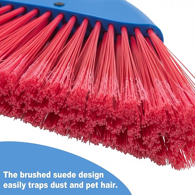 Small Broom-Indoor or Outdoor Portable Broom with Adjustable Handle, Cleaning Little Helper for Housekeeping,Office,Working Desk,Pet Nest