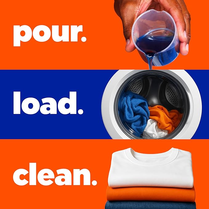 Tide Liquid Laundry Detergent, Original Scent, 126 Loads, 158 fl oz, Boosted Clean even in cold water, laundry soap, concentrated liquid detergent