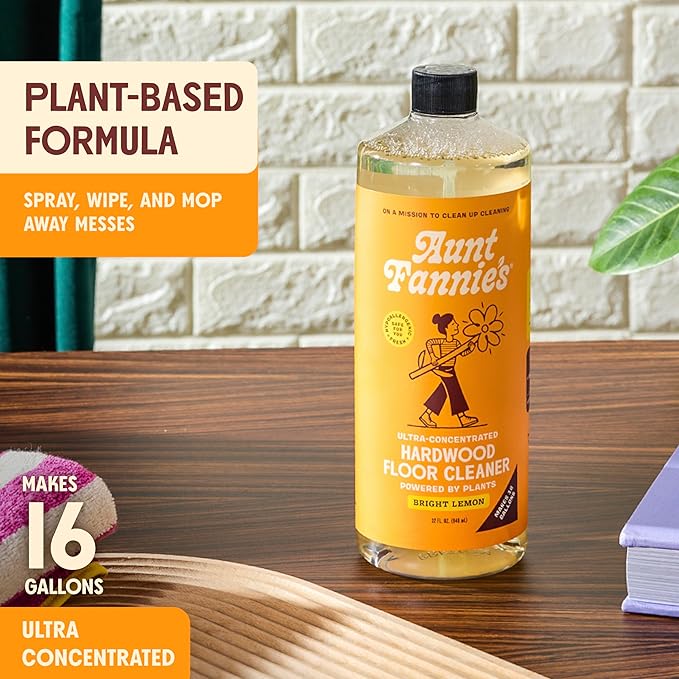 Aunt Fannie's Bundle: Hardwood Floor Cleaner and All-Purpose Wood Spray