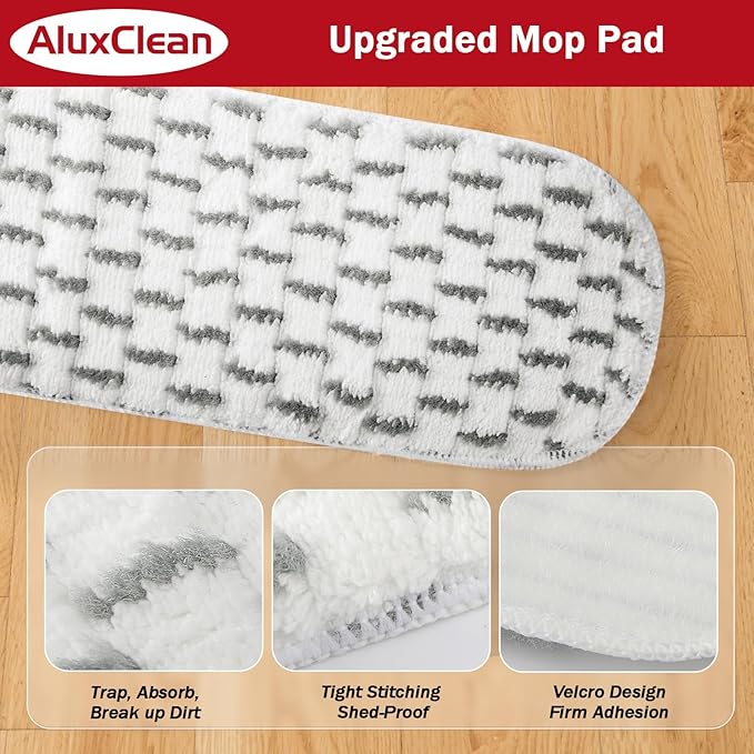 5 Pack H2PrO Flat Mop Pad Replacements Compatible with O Cedar H2PrO Flat System, New Upgrade for Deep Cleaning, Machine Washable Reusable Microfiber Durable Mop Refill for All Hard Floor