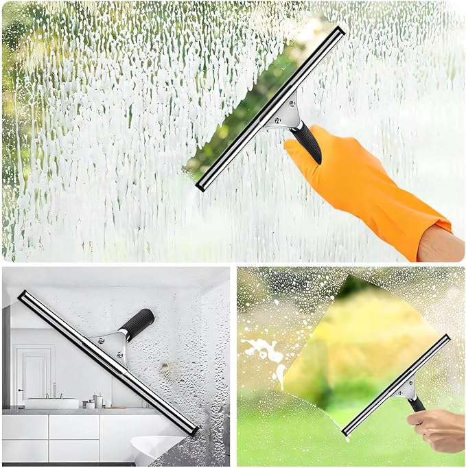 41 Inch Squeegee Rubber Replacement, Squeegee Replacement Rubber Blade, Versatile Squeegee Rubber Refill for Shower, Doors, Window & Glass Cleaning