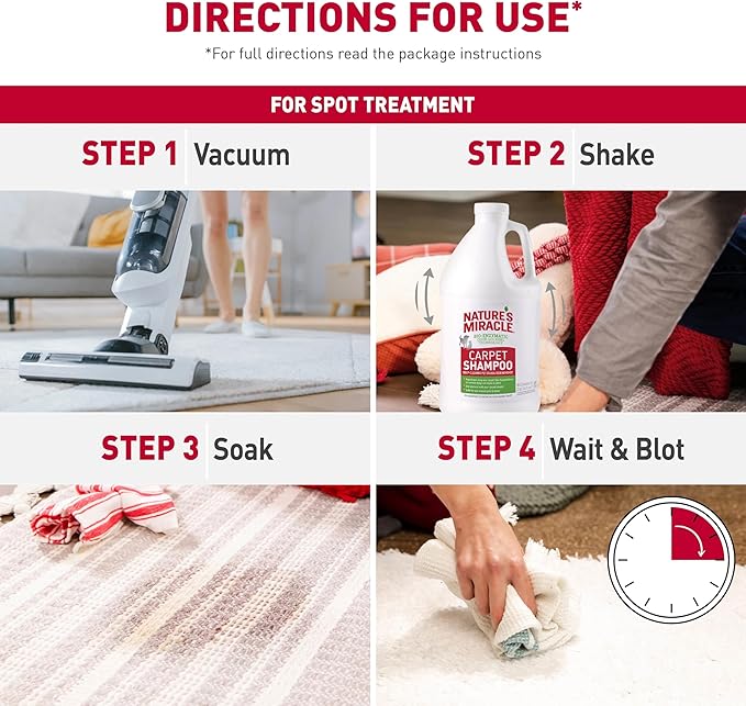 Nature's Miracle Carpet Shampoo, Deep-Cleaning Stain and Odor Remover