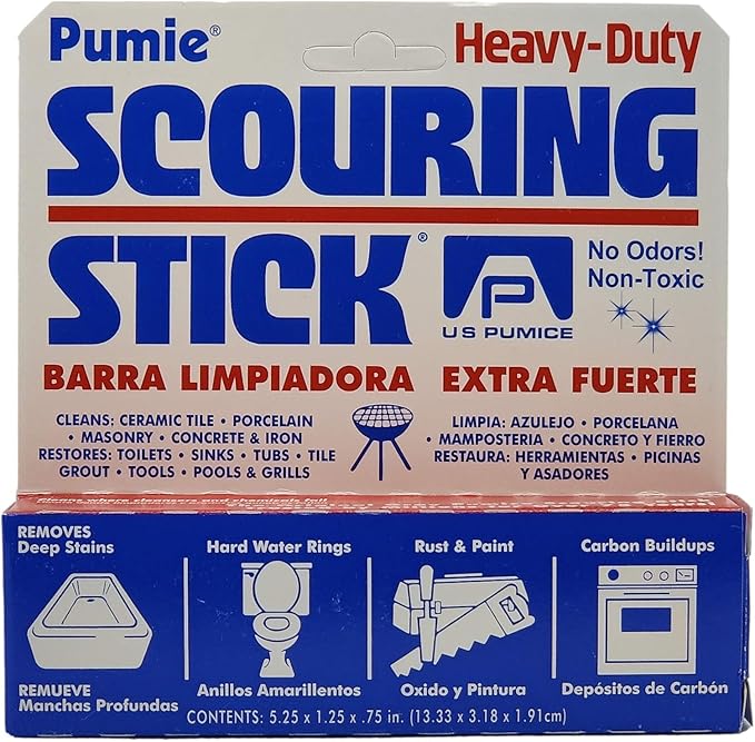 U. S. Pumice HDW-12 Pumie Scouring Stick (4 Pack) by United States Pumice Company