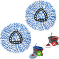 Spin Mop Replace Head for O Ceda Spinning EasyWring Rinse Clean Mop Refill, Mop Head Replacement fit 2 Tank System Mop Bucket, Microfiber, 2 Packs
