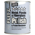 Flitz Metal Polish Paste - 2lb Can of USA-Made Polish for Solid Chrome, Stainless Steel, Aluminum- Non-Abrasive for Light Oxidation - Requires Manual Buffing - Not for Plated/Coated Surfaces (1 Pack)
