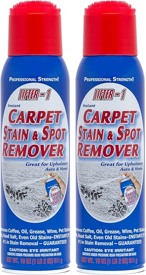 Carpet Spot Remover, Stain and Red wine Remover, and Spot Treatment for Oil, Grease, Urine, Cleaning Performance for Rugs, Upholstery, Fabrics Pack of 2
