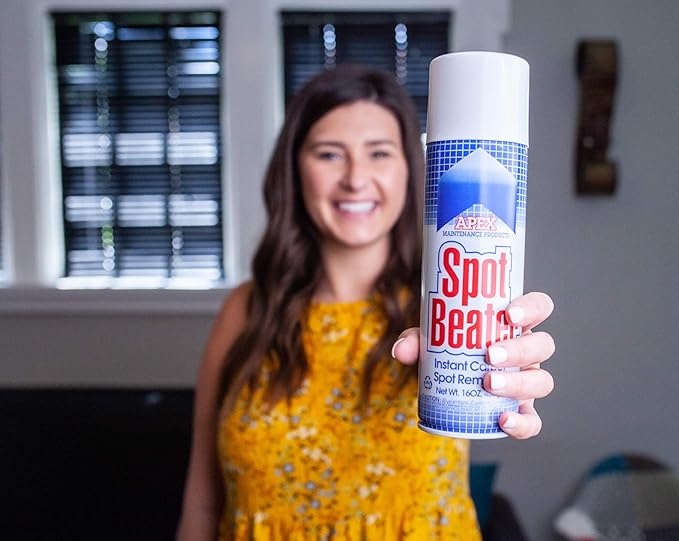 Spot Beater Instant Carpet Spot Remover for Fresh, Old & Stubborn Stains Such as Oil, Grease, Ink, Lipstick, Coffee, Pet Stains & More, 16 Oz, Pack of 6